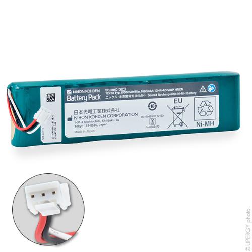 Batterie médicale rechargeable NIHON KOHDEN CARDIOFAX C 12V 1.95Ah photo du produit 1 L