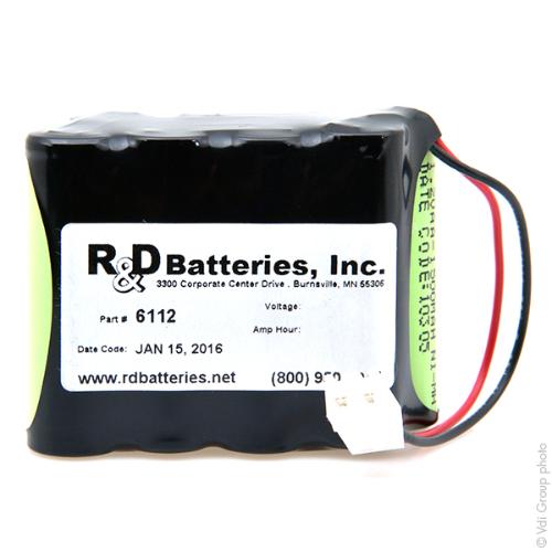Batterie médicale rechargeable 9.6V 1.6Ah photo du produit 1 L