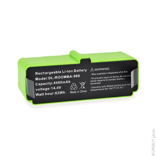 Batterie aspirateur compatible iRobot grande autonomie 14.4V 4400mAh photo du produit 1 L