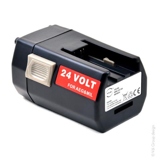 Batterie outillage électroportatif compatible Milwaukee 24V 3Ah photo du produit 1 L