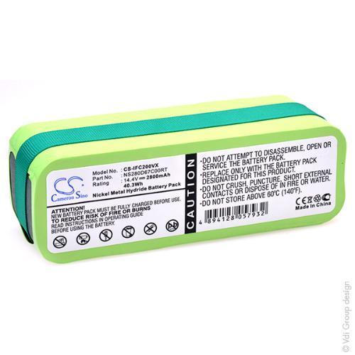 Batterie aspirateur compatible Infinuvo 14.4V 2.8Ah photo du produit 1 L