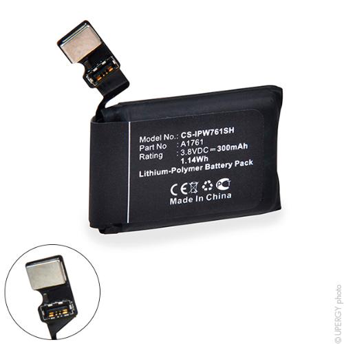 Batterie montre connectée pour Apple 3.8V 300mAh photo du produit 1 L