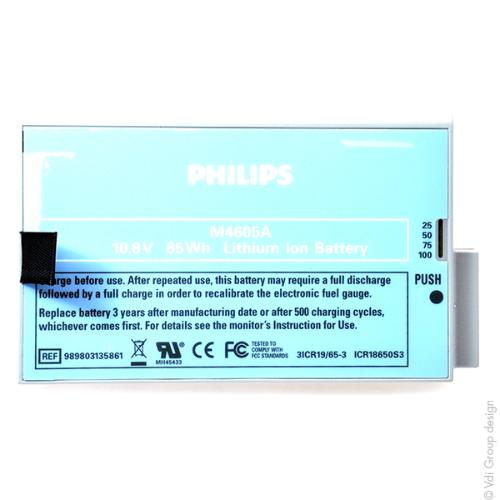 Batterie médicale rechargeable Philips 10.8V 6Ah photo du produit 1 L