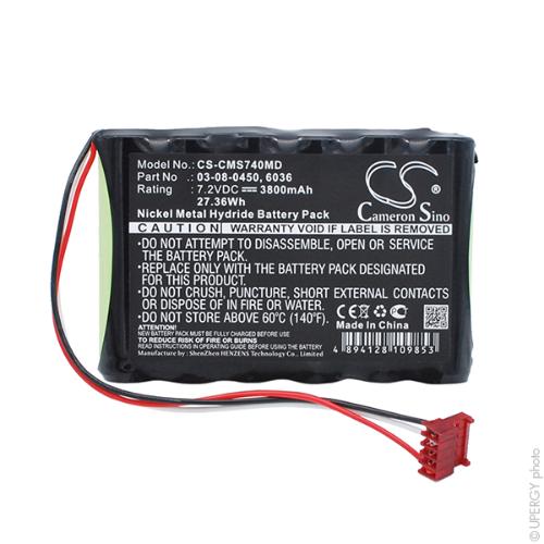 Batterie médicale rechargeable 7.2V 3.8Ah photo du produit 5 L
