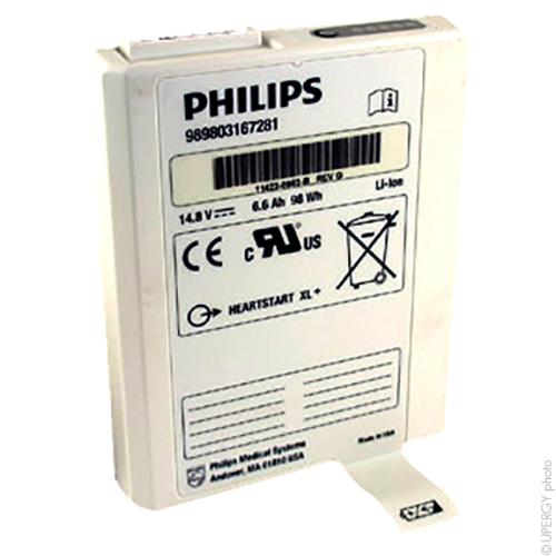 Batterie médicale rechargeable Philips Heartstart XL+ 14.4V 6.6Ah photo du produit 1 L