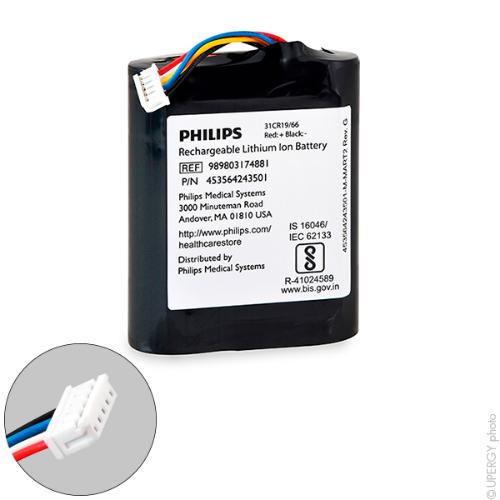 Batterie médicale rechargeable Philips 11.1V 2.4Ah photo du produit 1 L