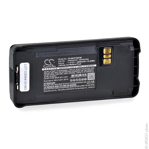 Batterie talkie walkie Motorola 7.5V 2600mAh photo du produit 1 L
