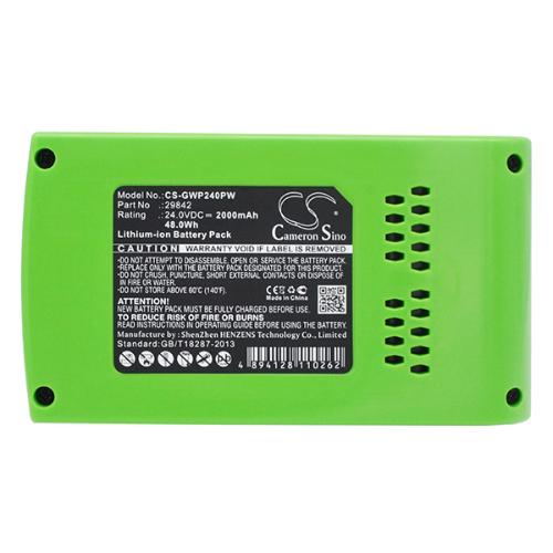 Batterie outillage électroportatif compatible GreenWorks 24V 2Ah photo du produit 5 L
