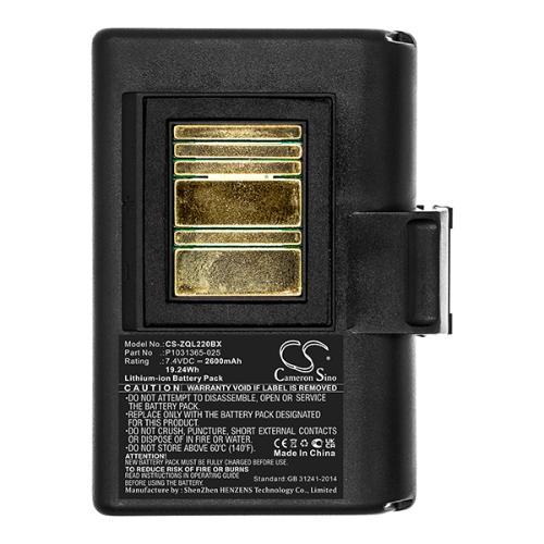 Batterie imprimante compatible Zebra 7.4V 2600mAh photo du produit 3 L