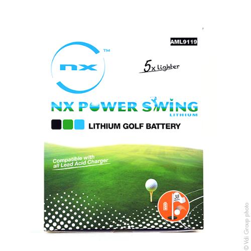 Batterie Lithium Fer Phosphate Golf NX Power Swing UN38.3 12V 22Ah UN38.3 + chargeur 4A photo du produit 6 L
