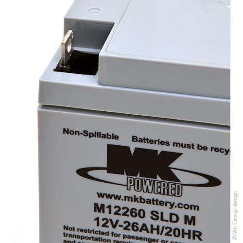 Batterie plomb AGM MK M12260 SLD M 12V 26Ah M5-M photo du produit 2 L