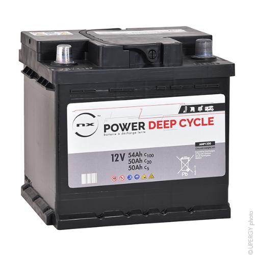 Batterie traction NX Power Deep Cycle 12V 50Ah Auto product photo 1 L