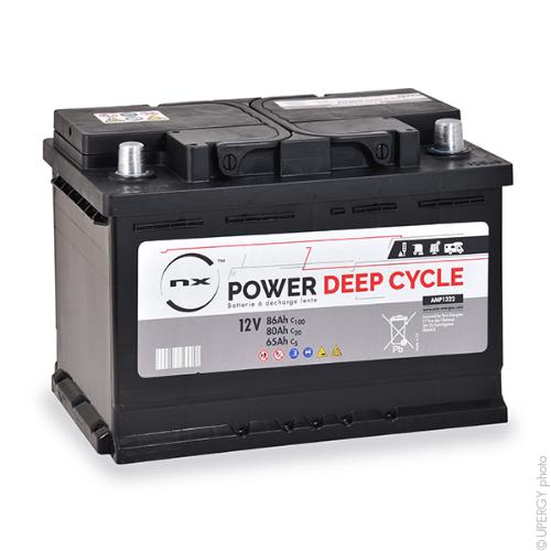 Batterie traction NX Power Deep Cycle 12V 80Ah Auto product photo 1 L