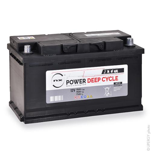 Batterie traction NX Power Deep Cycle 12V 90Ah Auto photo du produit 1 L