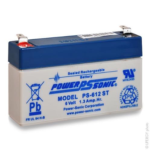 Batterie plomb AGM Powersonic PS-612-ST 6V 1.3Ah photo du produit 1 L