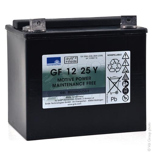 Batterie traction SONNENSCHEIN GF-Y GF12025YG 12V 28Ah M6-M photo du produit 1 L