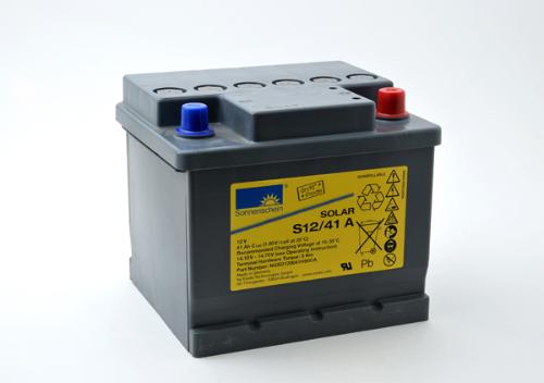 Batterie plomb etanche gel Solar S12/41A 12V 41Ah Auto photo du produit 1 L