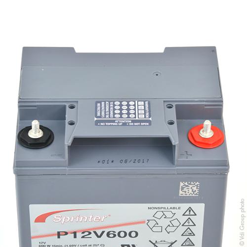 Batterie onduleur (UPS) SPRINTER P12V600 12V 26Ah M6-M photo du produit 2 L