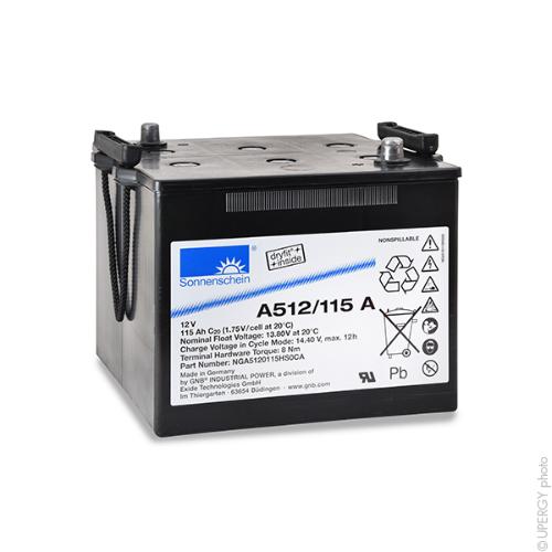 Batterie plomb etanche gel A512/115A 12V 115Ah Auto product photo 1 L