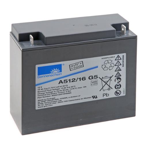 Batterie plomb etanche gel A512/16 G5 12V 16Ah M5-M photo du produit 1 L