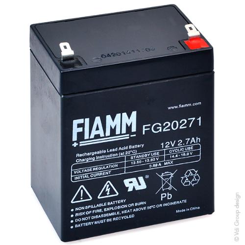 Batterie plomb AGM FG20271 12V 2.7Ah F4.8 photo du produit 1 L