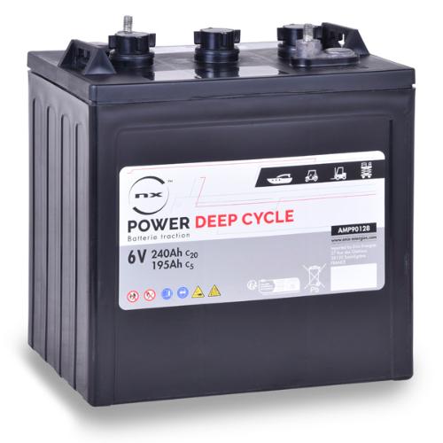 Batterie traction NX Power Deep Cycle 6V 240Ah M8-F photo du produit 1 L