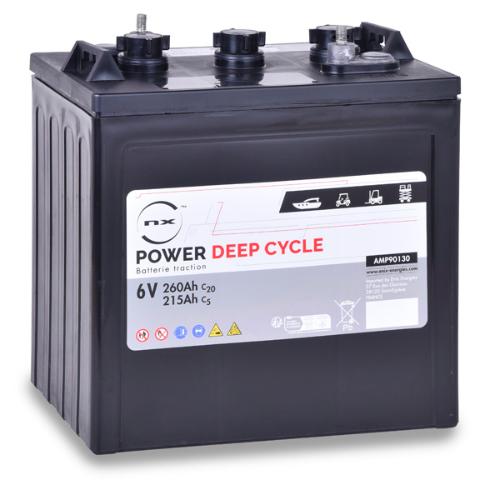 Batterie traction NX Power Deep Cycle 6V 260Ah EHPT photo du produit 1 L