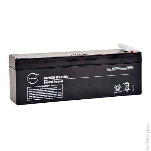 Batterie plomb AGM NX 2.6-12 General Purpose 12V 2.6Ah F4.8 photo du produit 2 L