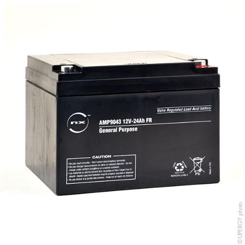 Batterie plomb AGM NX 24-12 General Purpose FR 12V 24Ah M5-F photo du produit 1 L