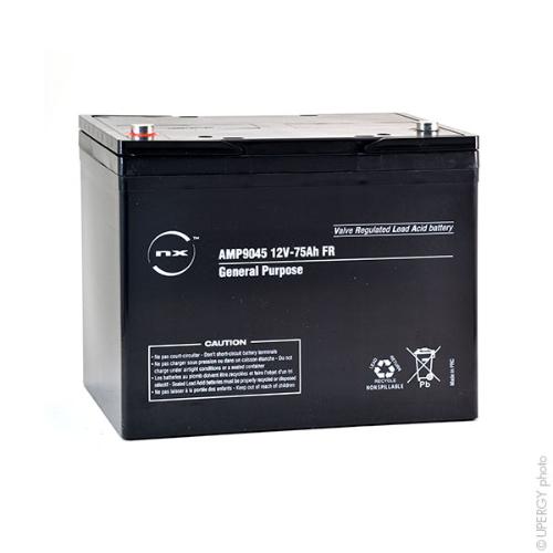 Batterie plomb AGM NX 75-12 General Purpose FR 12V 75Ah M6-F photo du produit 1 L