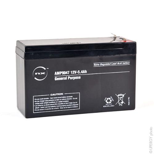 Batterie plomb AGM NX 5.4-12 General Purpose 12V 5.4Ah F4.8 photo du produit 1 L