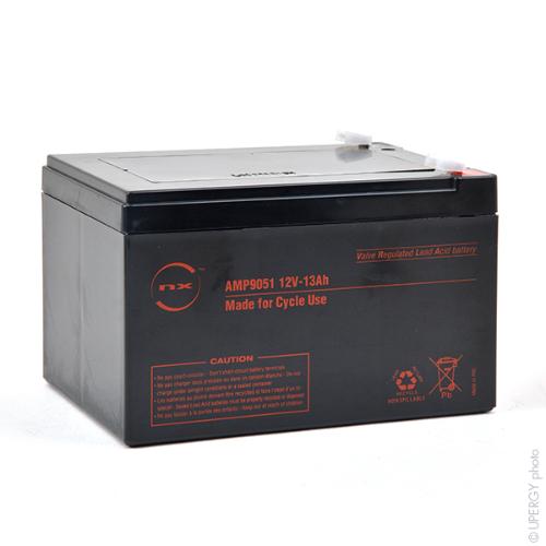 Batterie plomb AGM NX 13-12 Cyclic 12V 13Ah F6.35 product photo 2 L