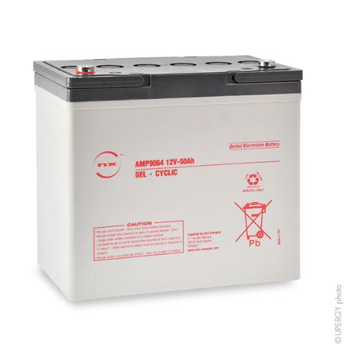 Batterie plomb etanche gel NX 50-12 Cyclic 12V 50Ah M6-F photo du produit 1 L