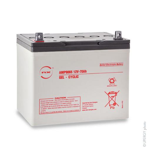 Batterie plomb etanche gel NX 70-12 Cyclic 12V 70Ah M6-M photo du produit 1 L