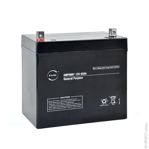 Batterie plomb AGM NX 55-12 General Purpose 12V 55Ah M6-M photo du produit 1 L