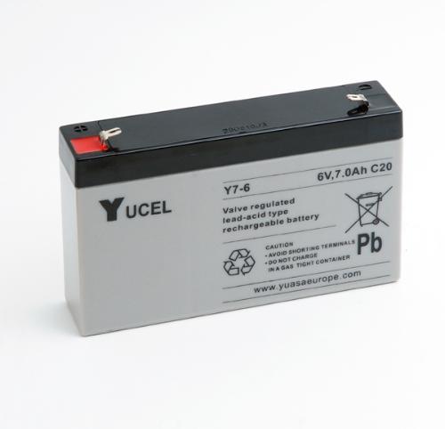 Batterie plomb AGM YUCEL Y7-6 6V 7Ah F4.8 photo du produit 2 L