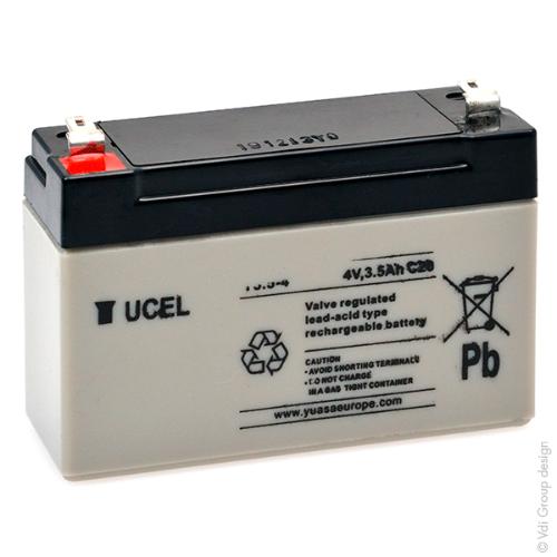 Batterie plomb AGM YUCEL Y3.5-4 4V 3.5Ah F4.8 photo du produit 1 L