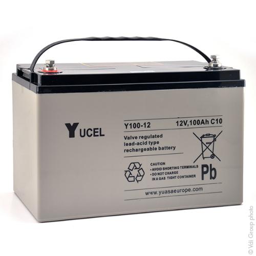 Batterie plomb AGM YUCEL Y100-12 12V 100Ah M8-F photo du produit 1 L