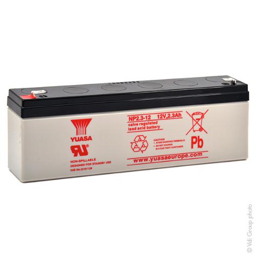Batterie plomb AGM YUASA NP2.3-12 12V 2.3Ah F4.8 photo du produit 1 L