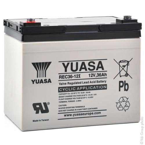 Batterie plomb AGM YUASA REC36-12I 12V 36Ah M5-F photo du produit 1 L