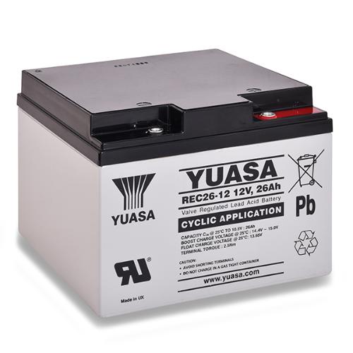 Batterie plomb AGM YUASA REC26-12 12V 26Ah M5-F photo du produit 1 L