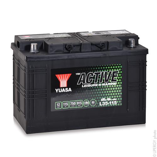 Batterie plomb ouvert YUASA Leisure L35-115 12V 115Ah Auto photo du produit 1 L
