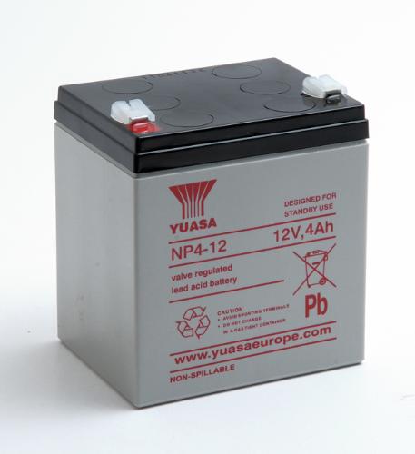 Batterie plomb AGM YUASA NP4-12 12V 4Ah F4.8 photo du produit 3 L