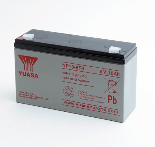 Batterie plomb AGM YUASA NP10-6FR 6V 10Ah F4.8 photo du produit 2 L