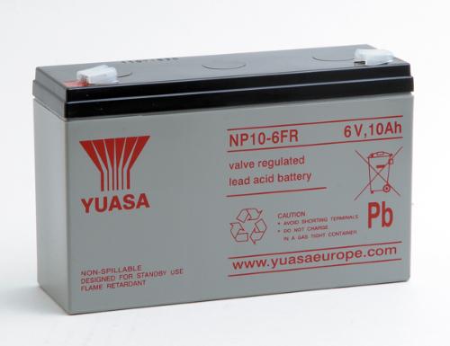 Batterie plomb AGM YUASA NP10-6FR 6V 10Ah F4.8 photo du produit 3 L