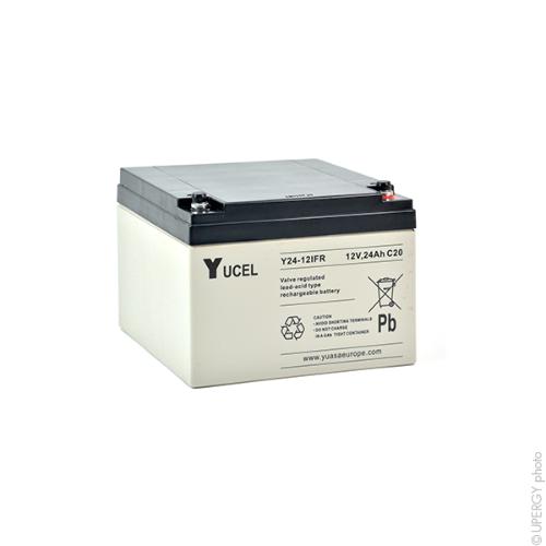 Batterie plomb AGM YUCEL Y24-12IFR 12V 24Ah M5-F photo du produit 2 L