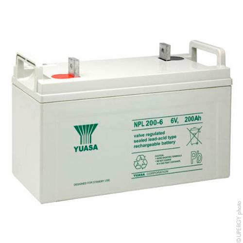 Batterie plomb AGM YUASA NPL200-6 6V 200Ah M10-M photo du produit 1 L