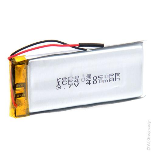 Batterie Li-Po 1S1P ICP402050PR + PCM UN38.3 3.7V 420mAh fils photo du produit 3 L