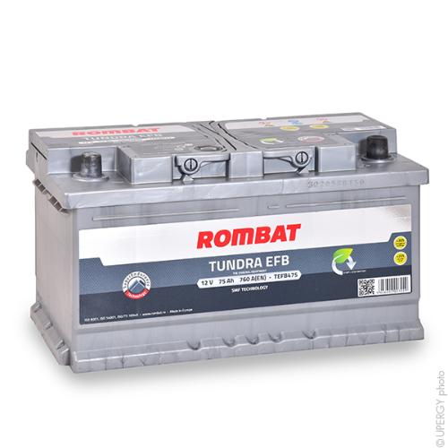 Batterie voiture Rombat Tundra EFB TEFB475 12V 75Ah 760A photo du produit 1 L
