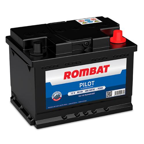 Batterie voiture Rombat Pilot P260 12V 60Ah 480A photo du produit 1 L
